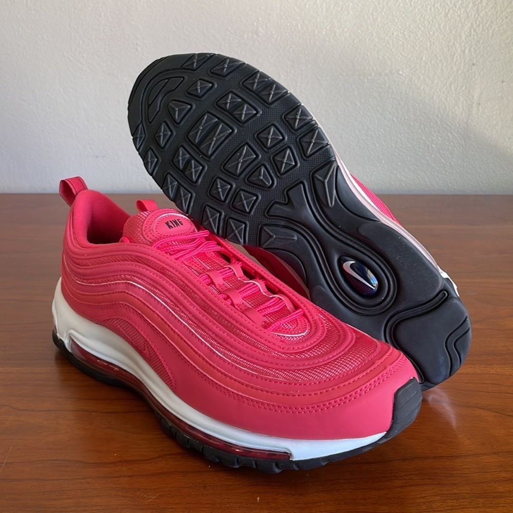 New Nike By You Men’s Air Max 97 Pink/Black DJ3181-991 Size 10.5 NWOB - Picture 1 of 5
